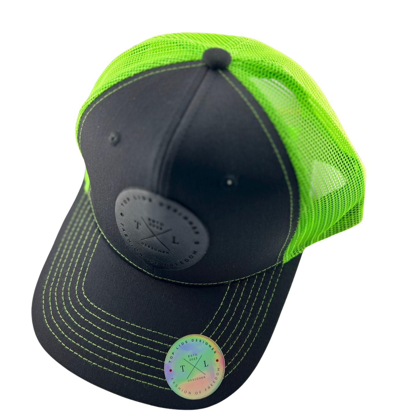 6-Panel Slight Curved Bill Mesh - Black/Green