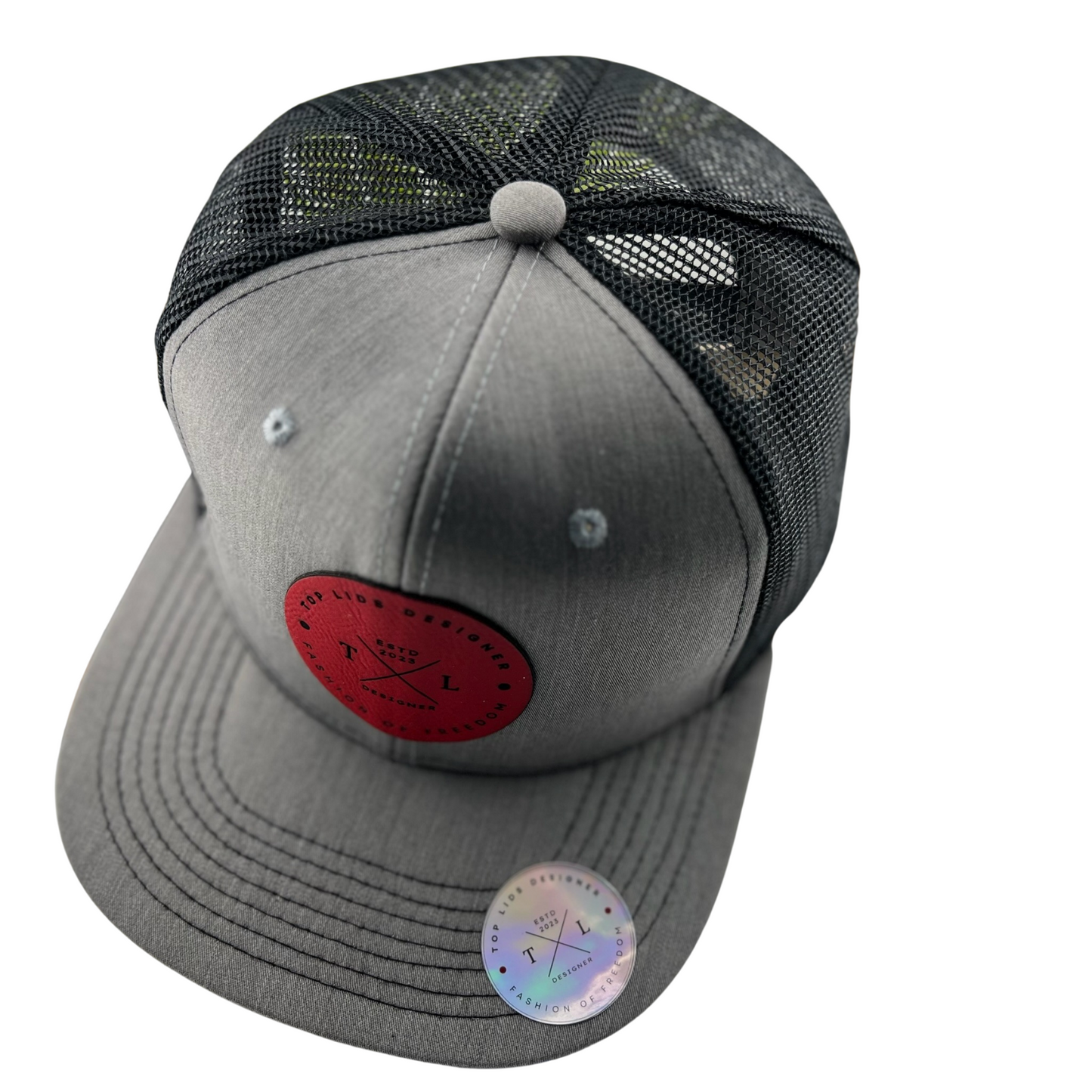 6-Panel Flat Bill Mesh - Gray/Black