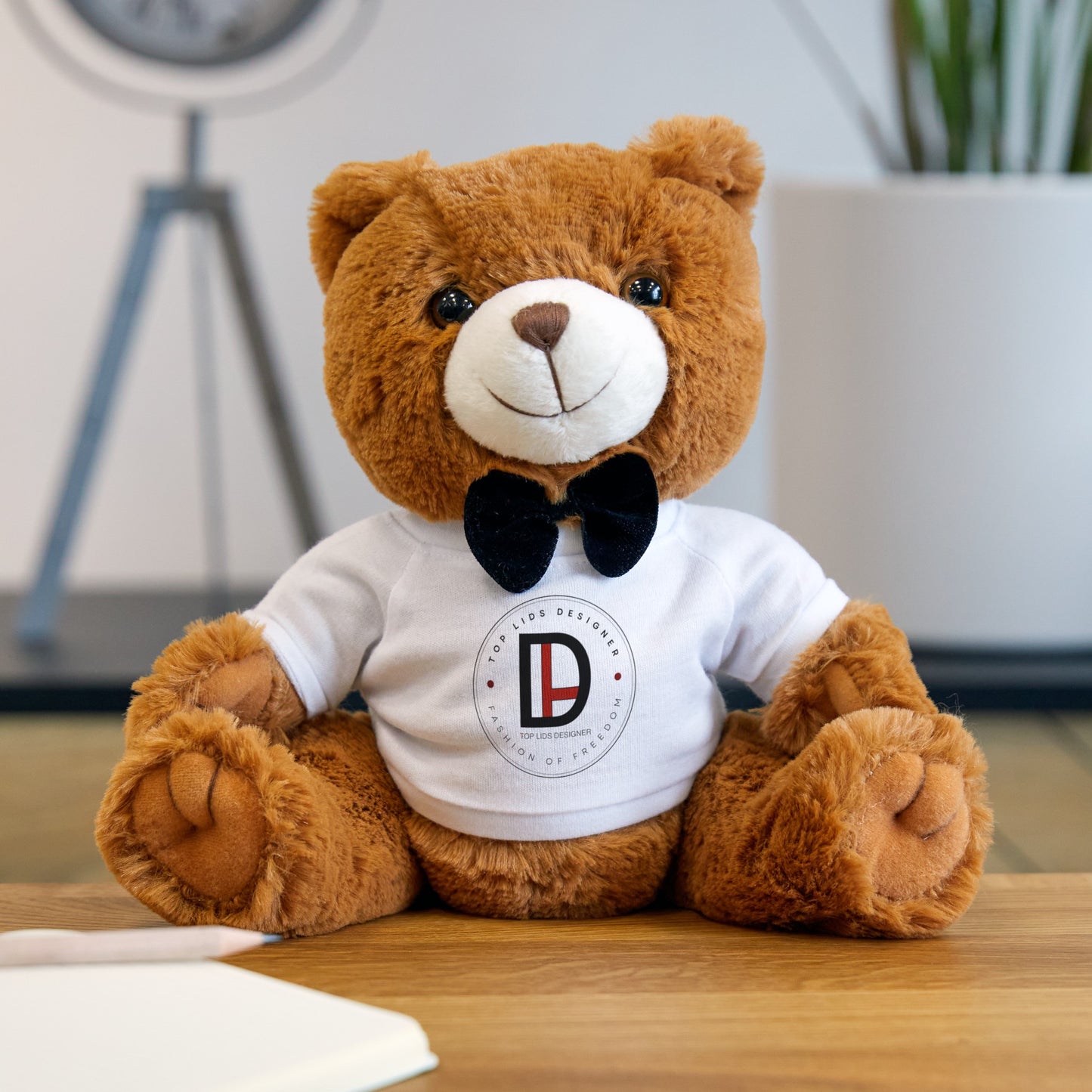 Top Lids Designer Teddy Bear w/T-Shirt