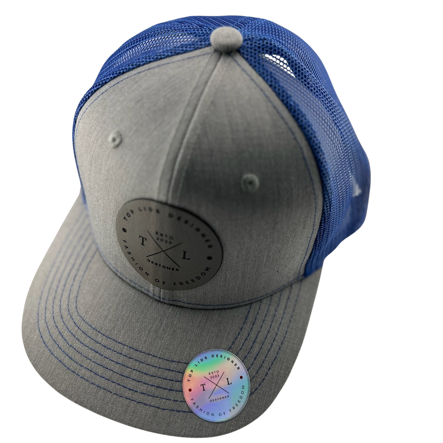 6-Panel Slight Curved Bill Mesh - Gray/Blue