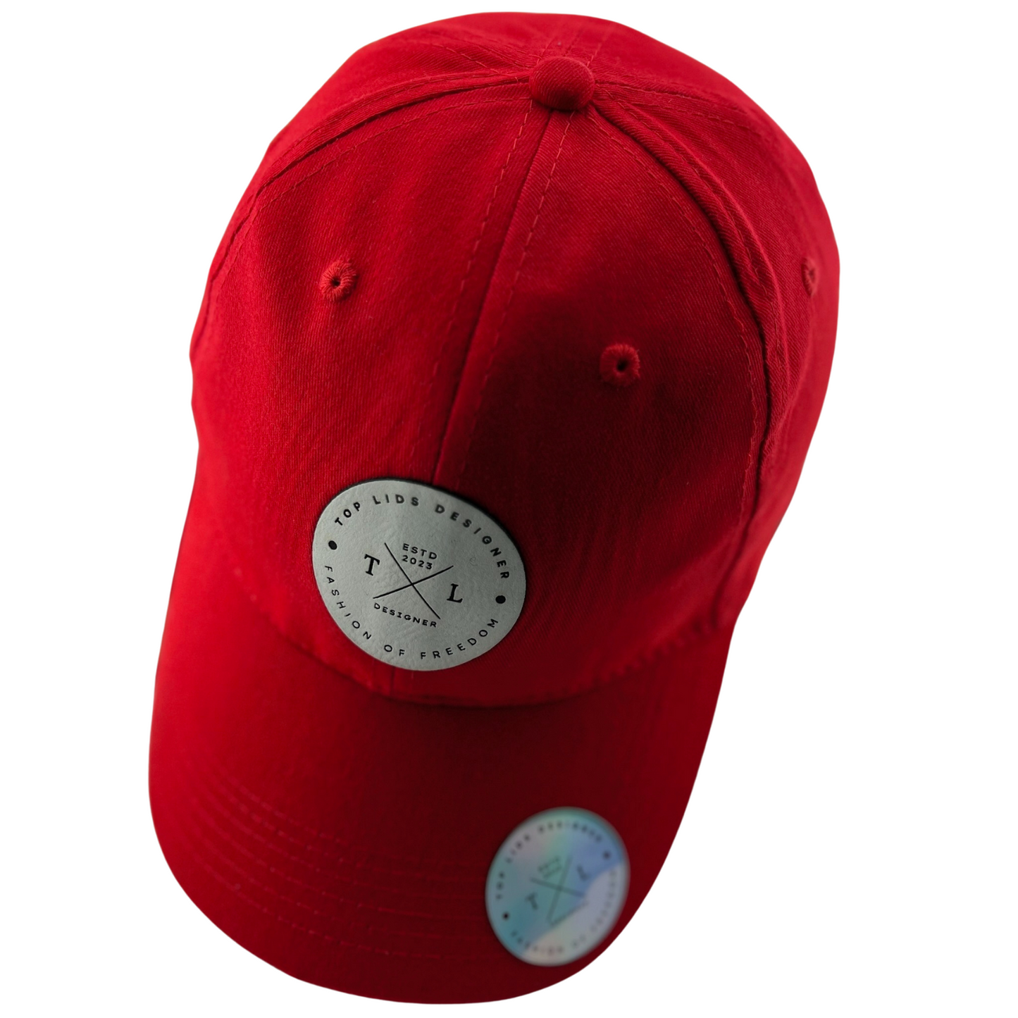 Washed Cotton Curved Bill - Red