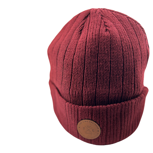 Insulated Knit Beanie - Burgundy