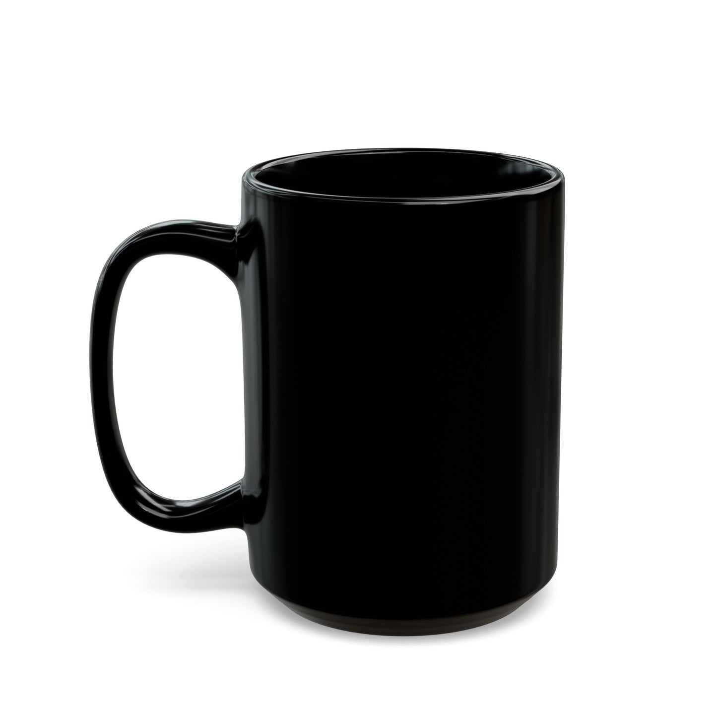 Top Lids Designer Ceramic Mug - Black