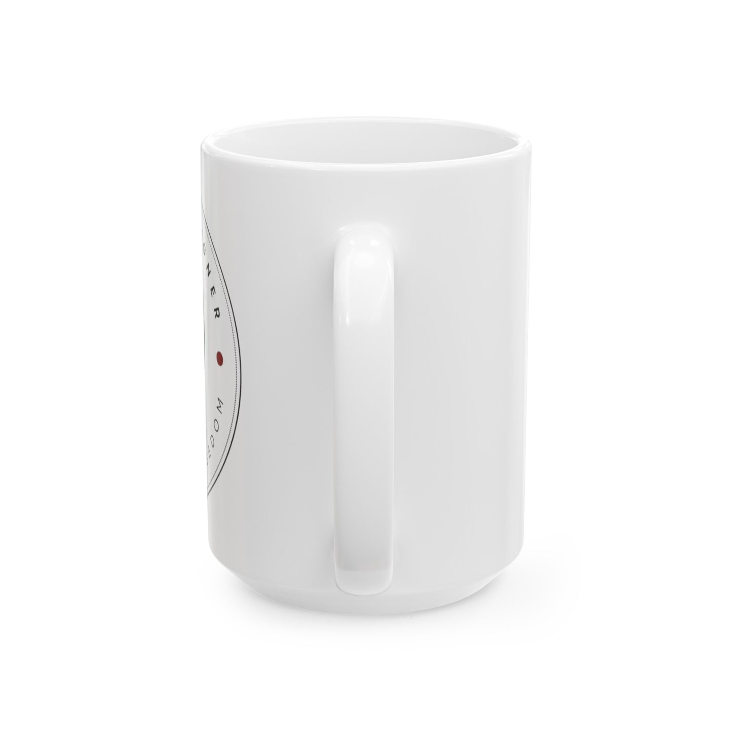 Top Lids Designer Ceramic Mug - White