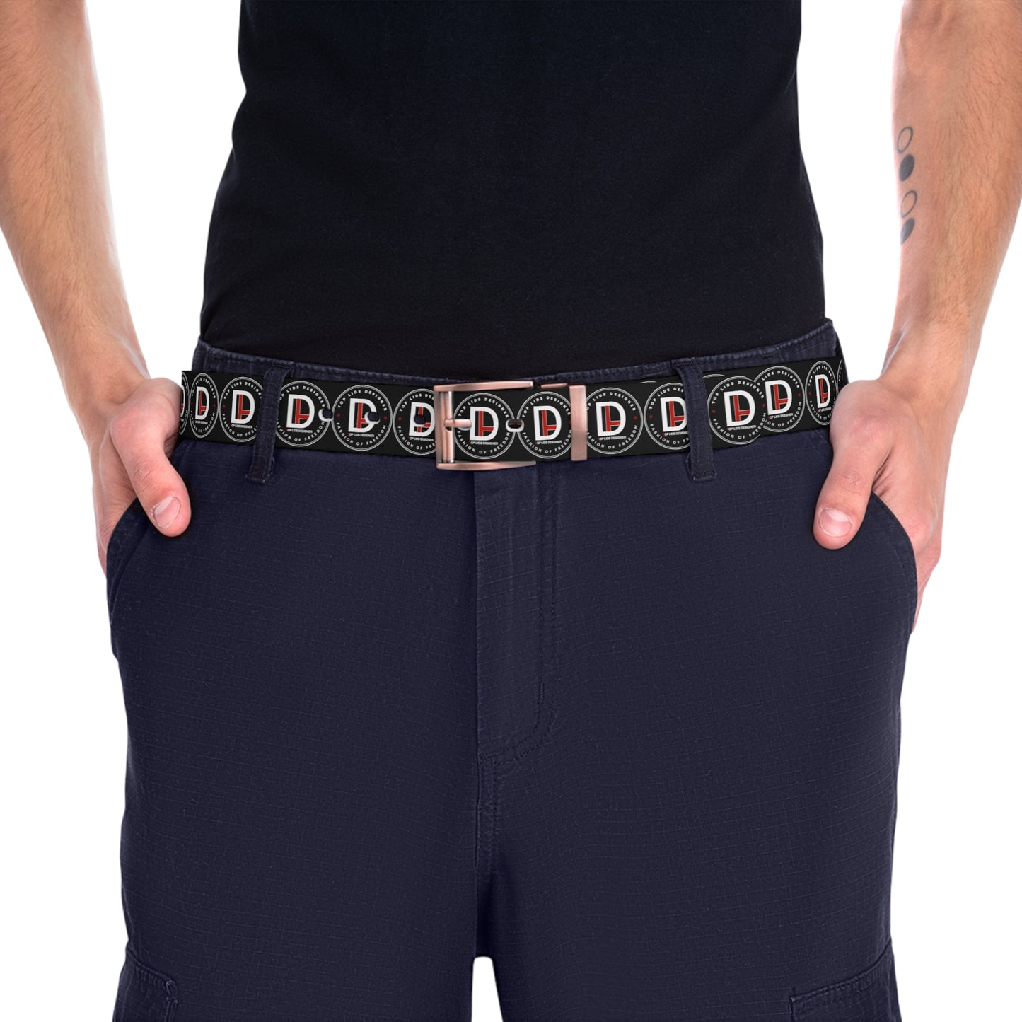 Top Lids Designer Belt - Black