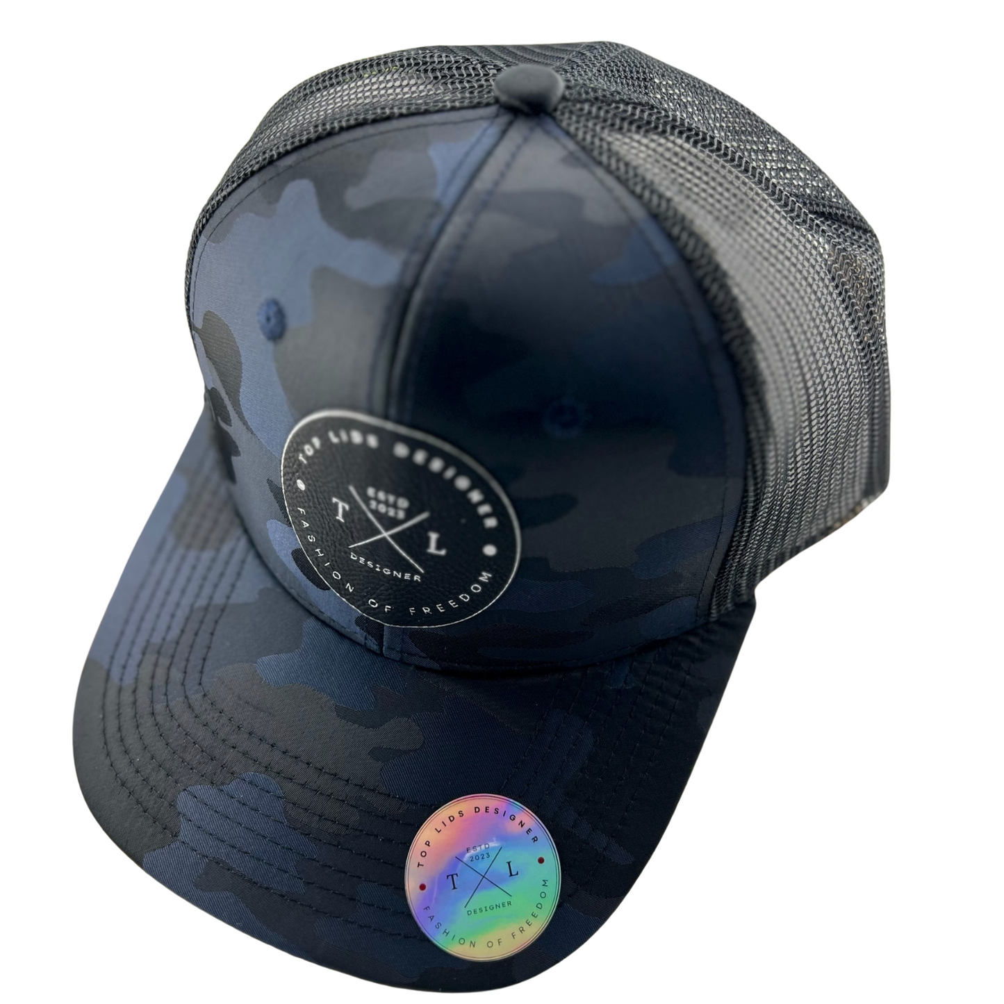 6-Panel Slight Curved Bill Mesh - Navy Camo