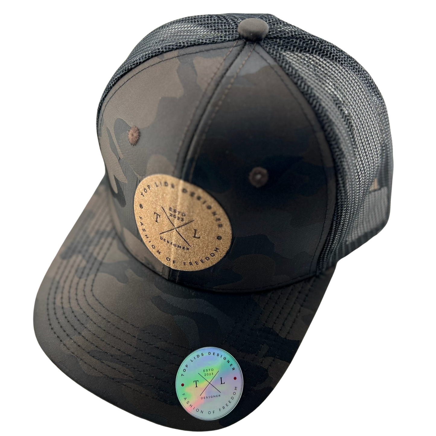 6-Panel Slight Curved Bill Mesh - Brown Camo