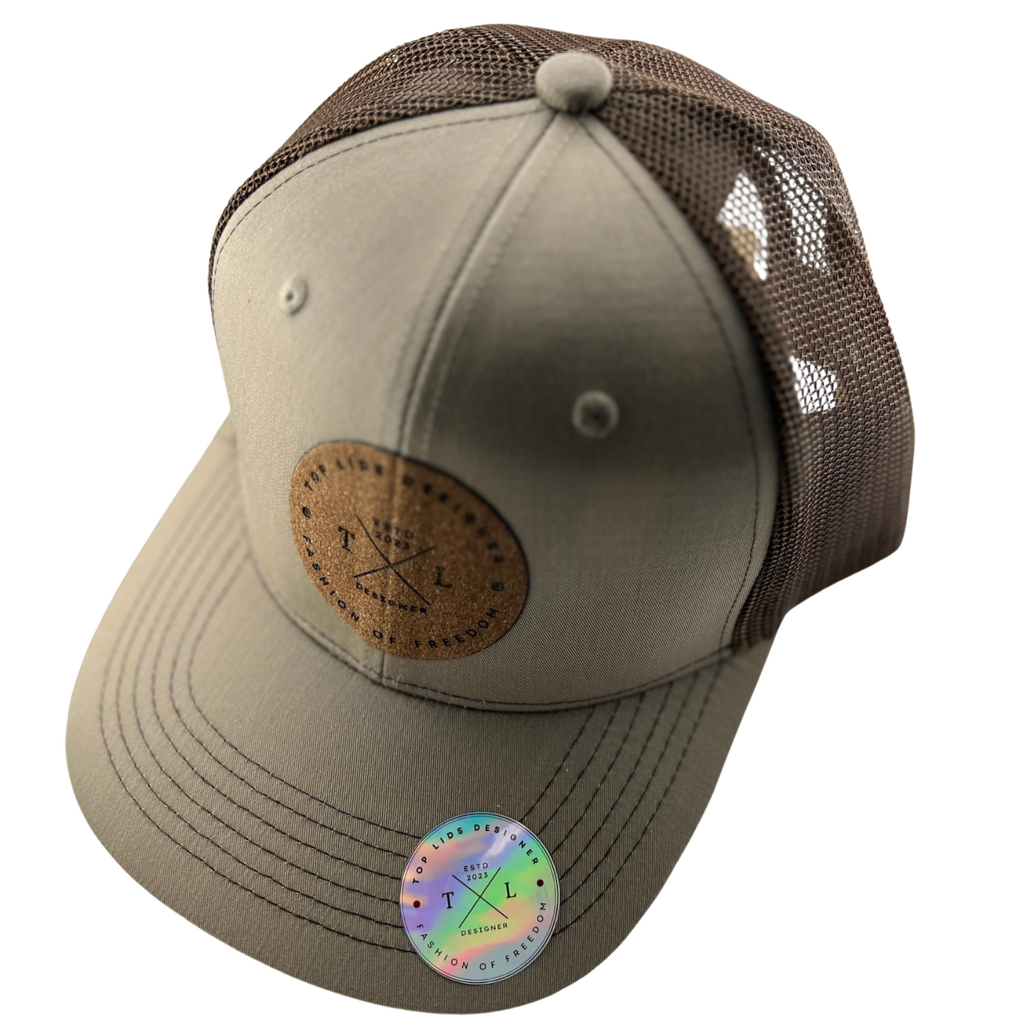 6-Panel Slight Curved Bill Mesh - Tan/Brown