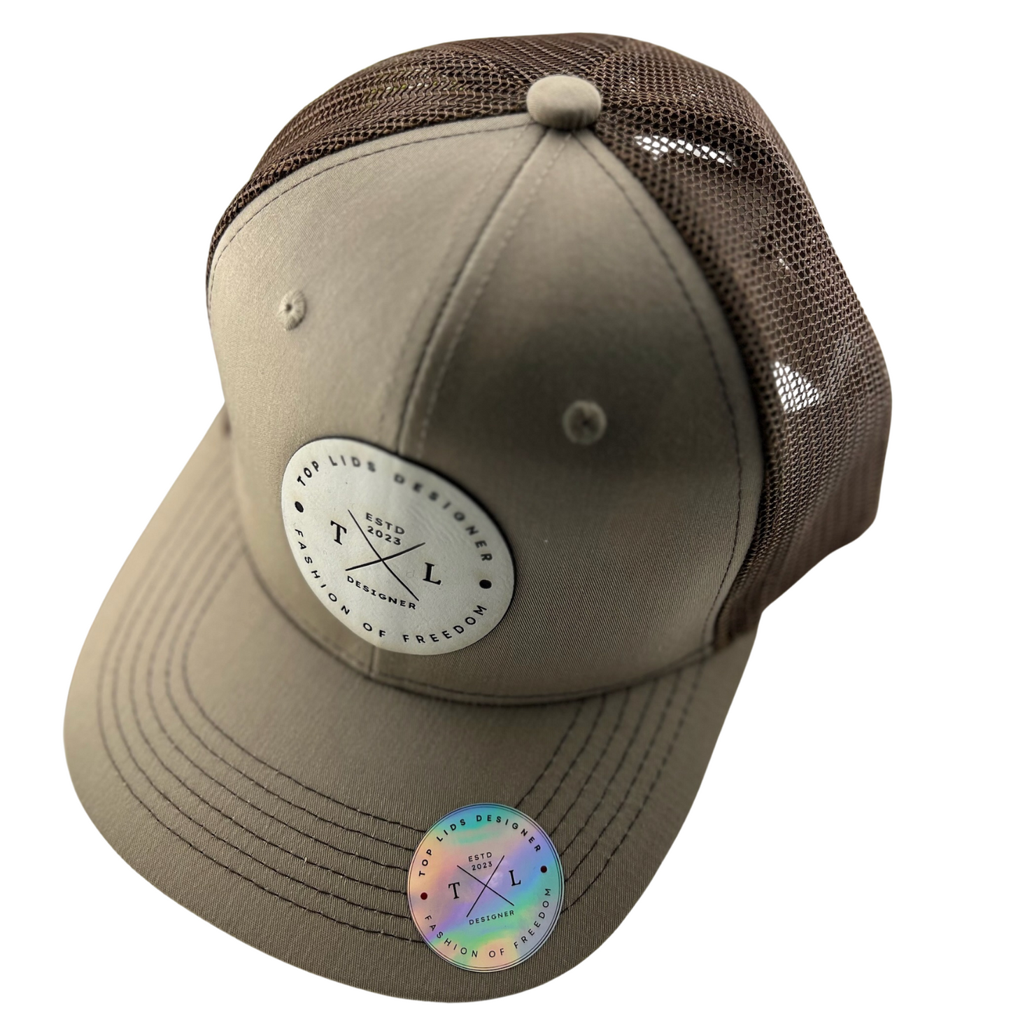 6-Panel Slight Curved Bill Mesh - Tan/Brown