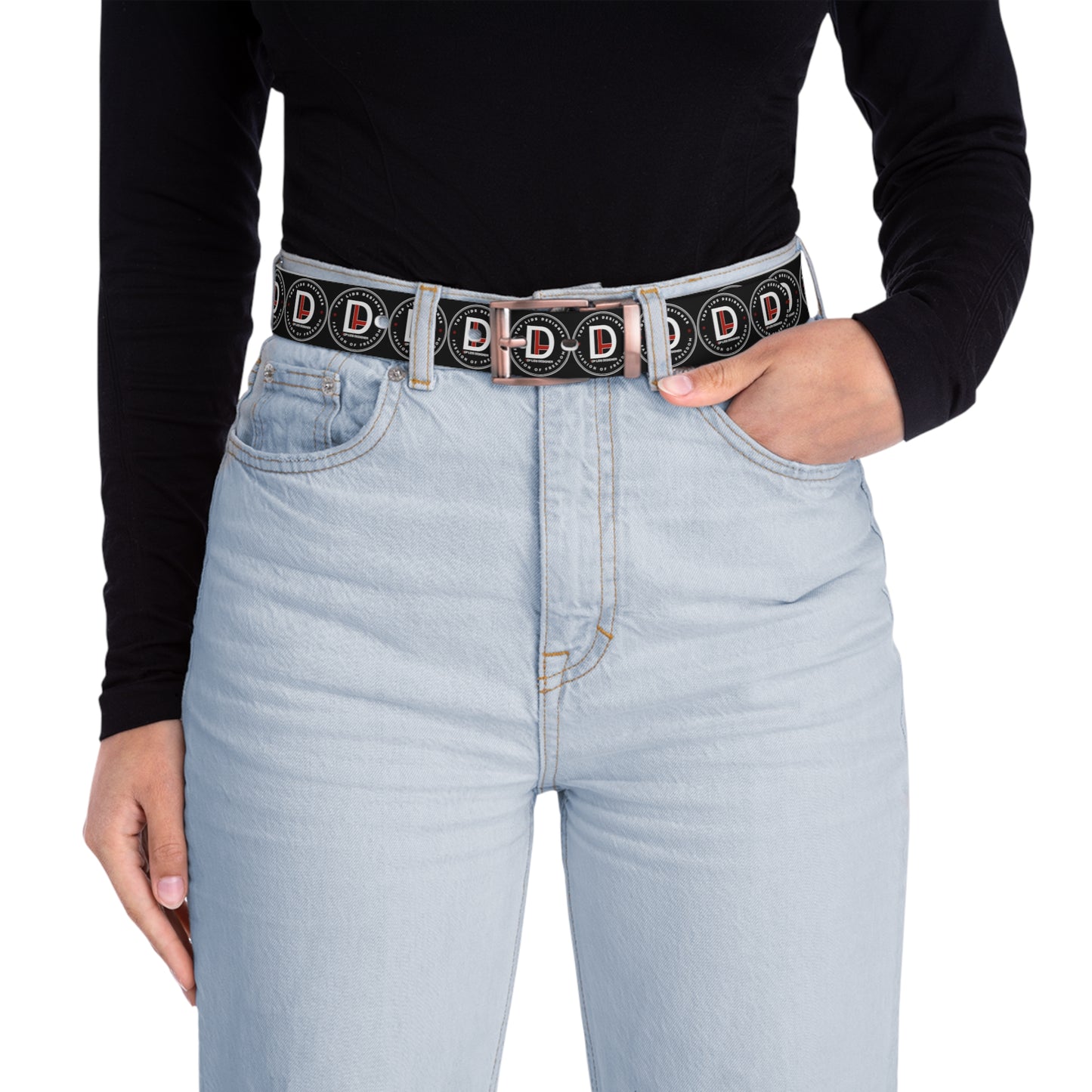 Top Lids Designer Belt - Black