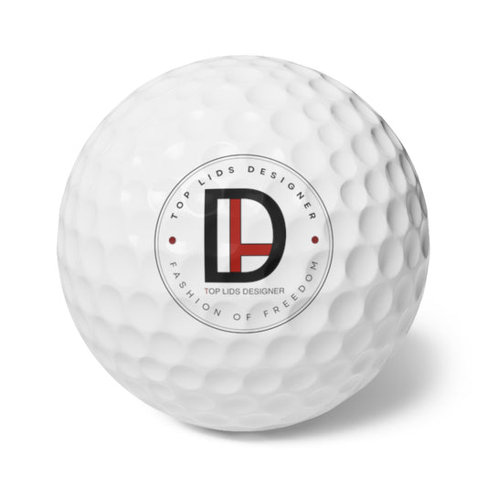 Top Lids Designer Golf Balls, 6pcs