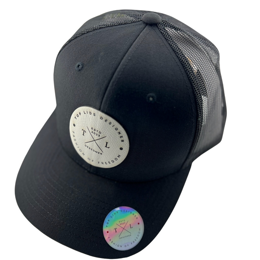 6-Panel Slight Curved Bill Mesh - Black/Black