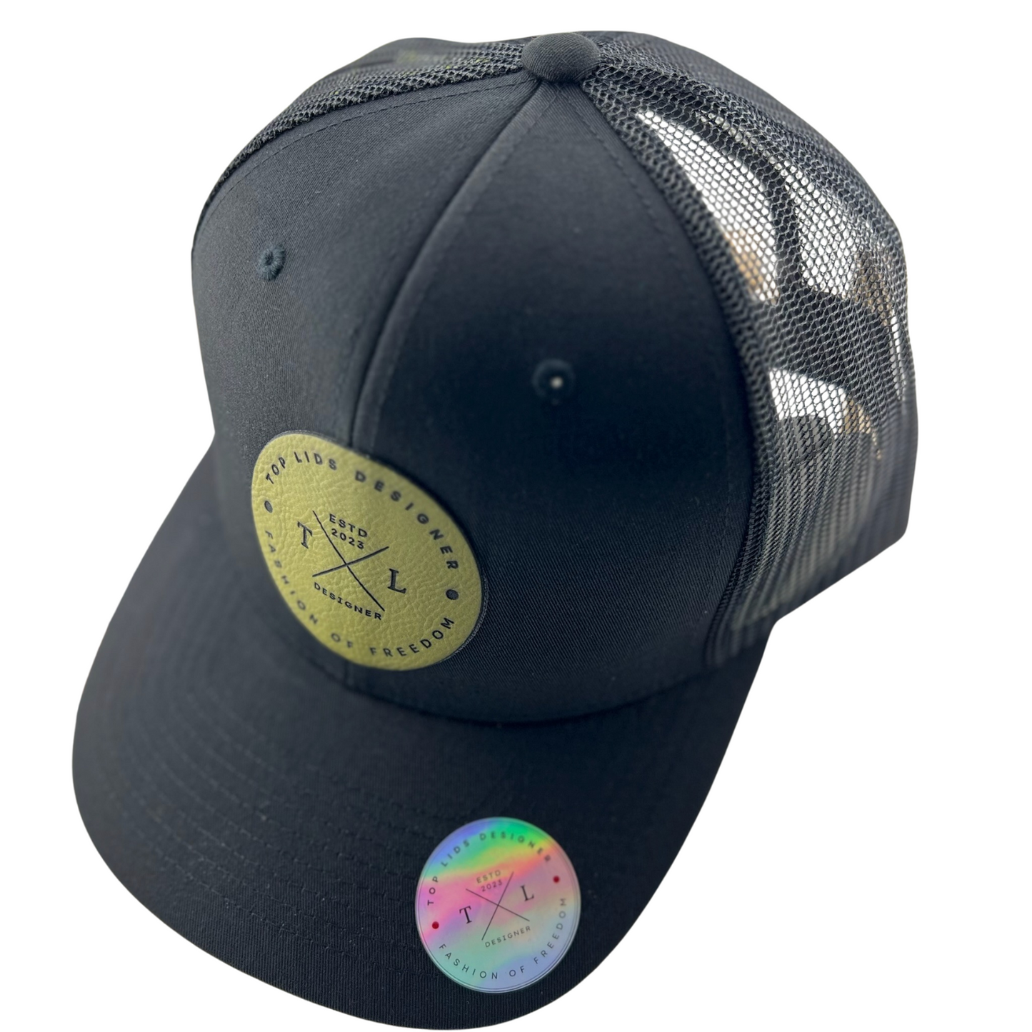 6-Panel Slight Curved Bill Mesh - Black/Black