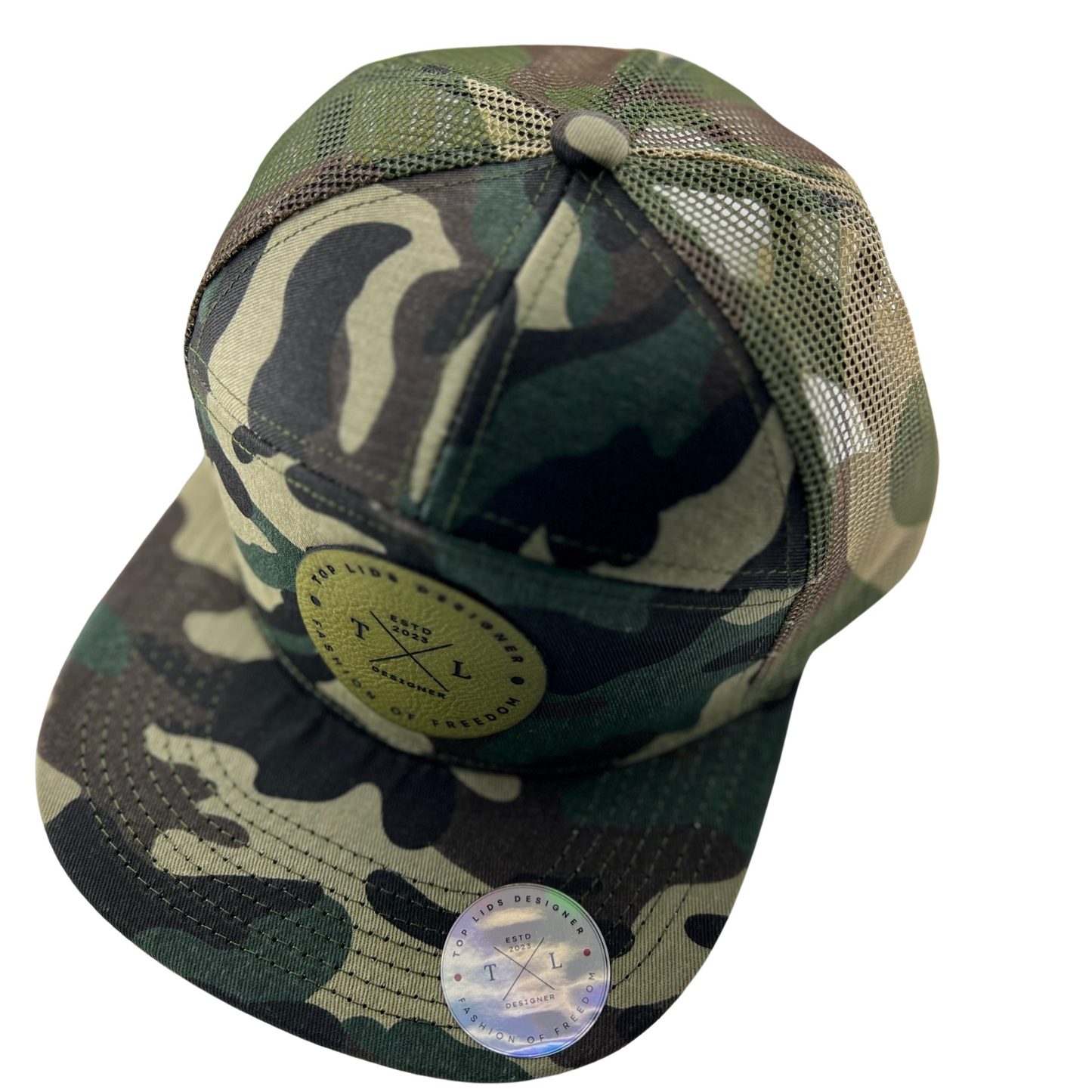 7-Panel Flat Bill Mesh - Camo and Camo