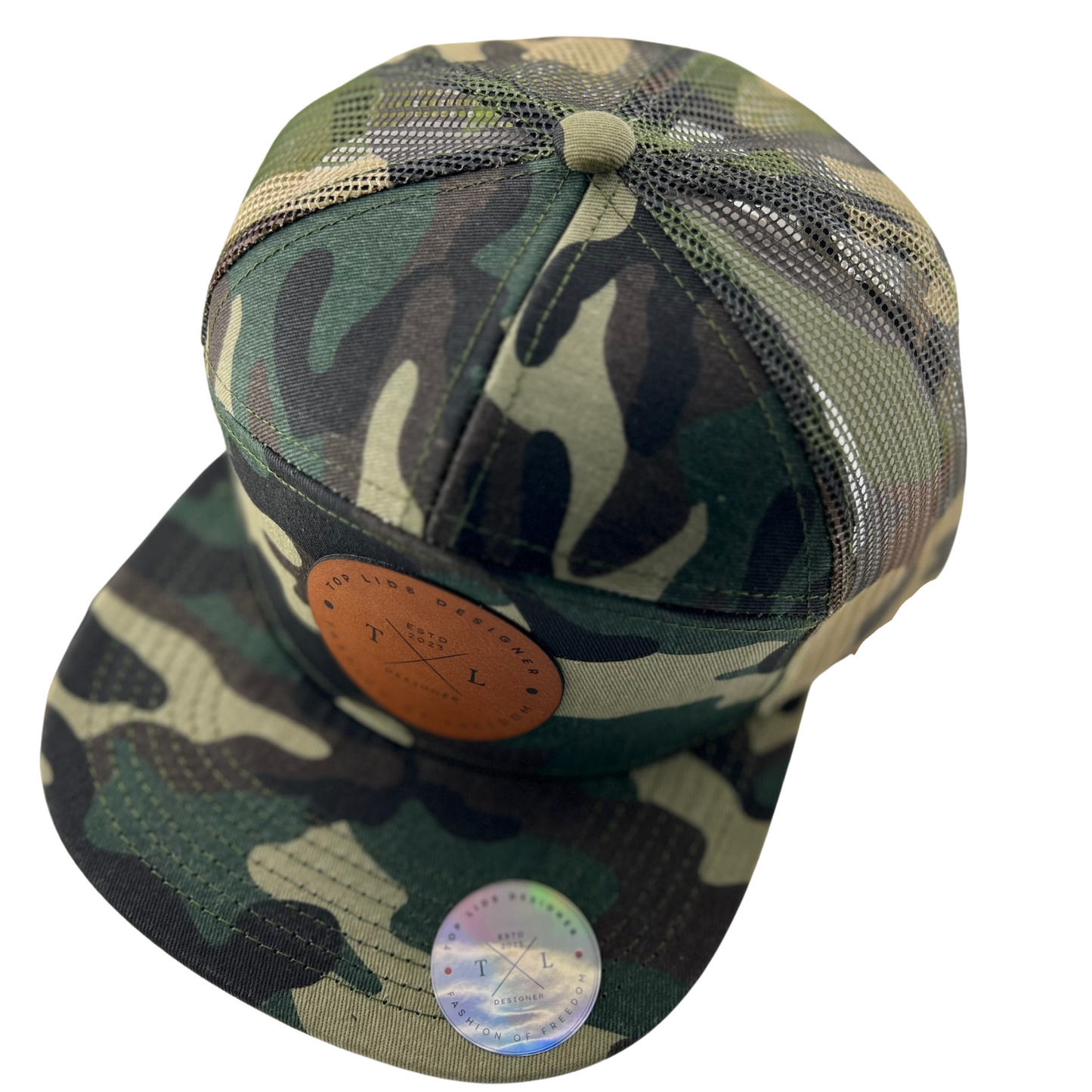 7-Panel Flat Bill Mesh - Camo and Camo