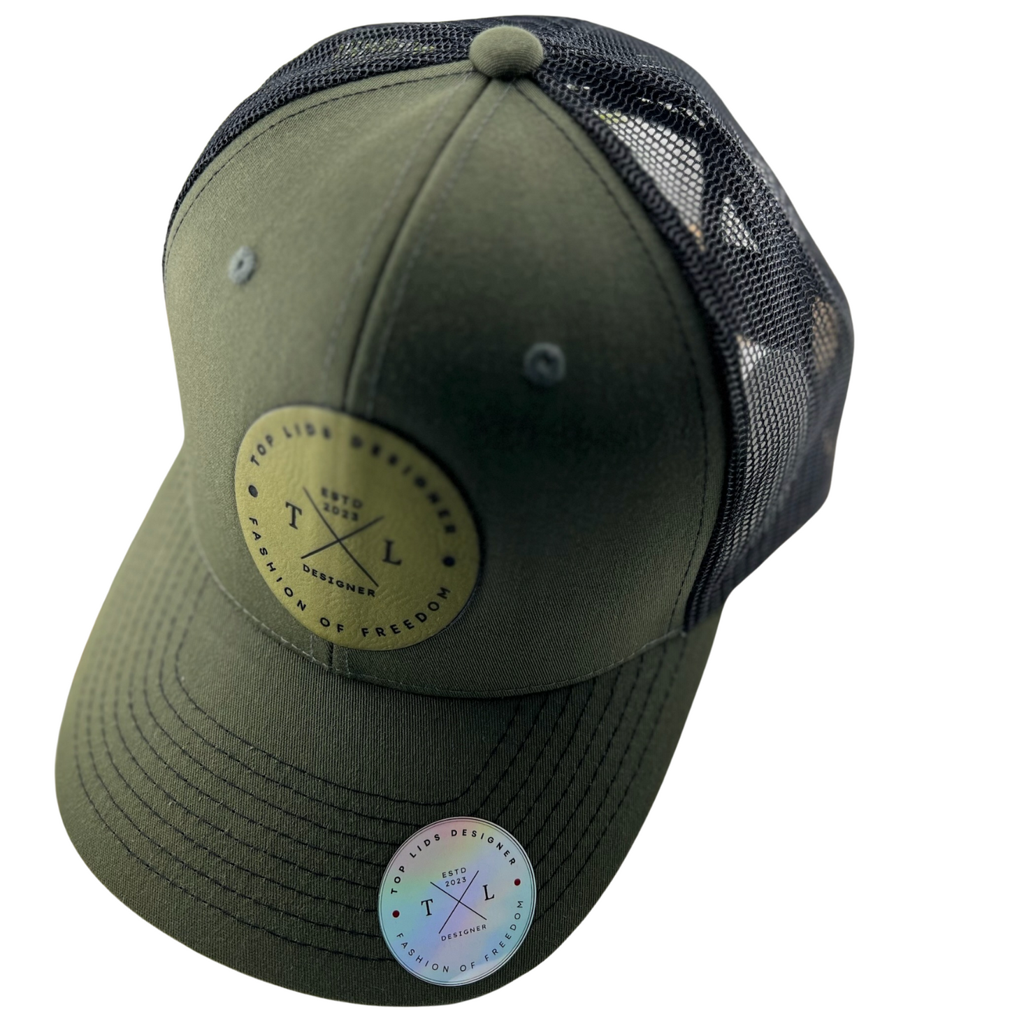 6-Panel Slight Curved Bill Mesh - Olive/Black