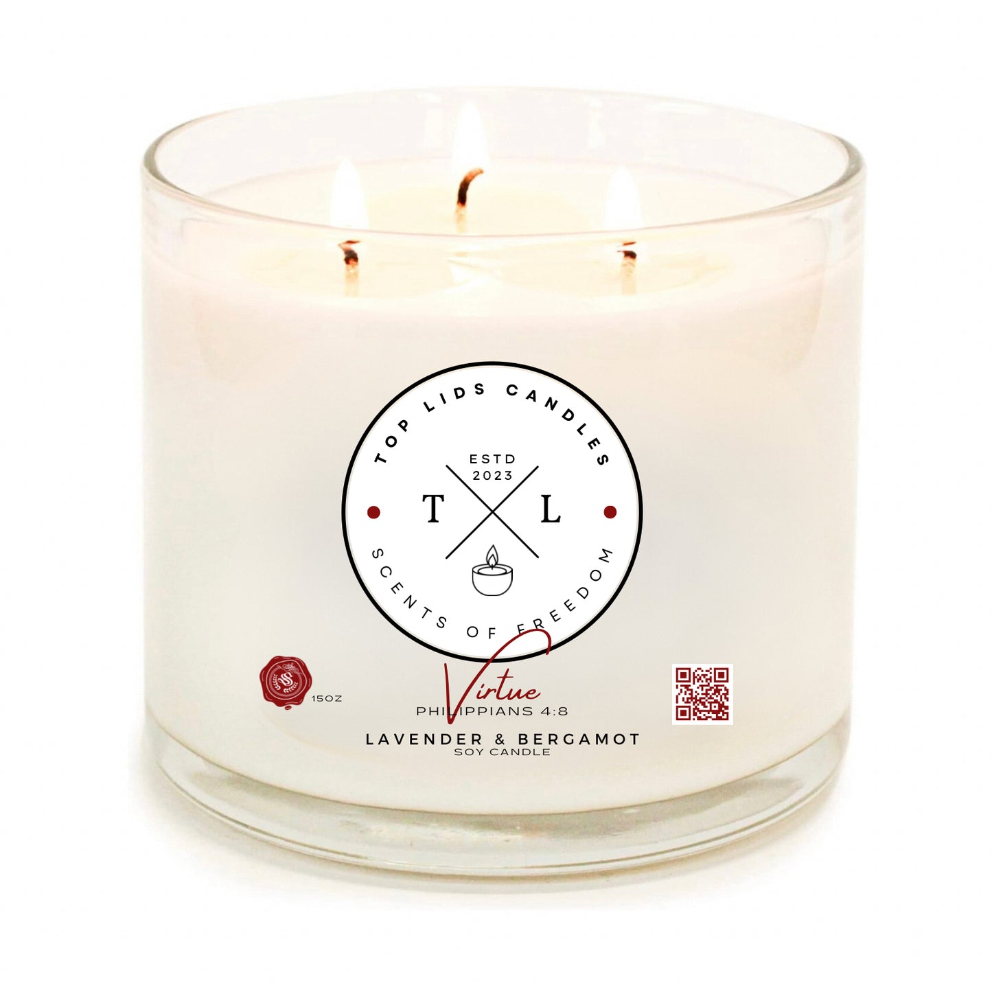 Top Lids Candle - Lavendar & Bergamot