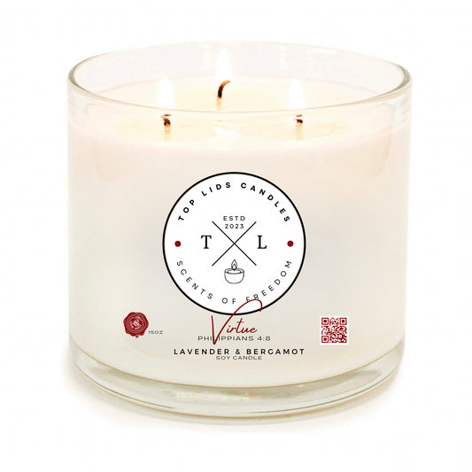 Top Lids Candle - Lavendar & Bergamot